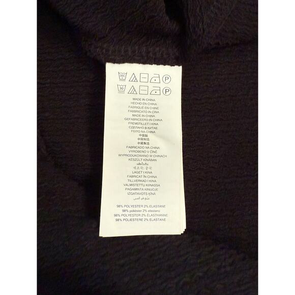 Michael Kors Dress Women's Large One Shoulder Ruffle Chain Detail Long Sleeve - Picture 9 of 11